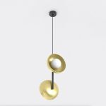 Emibig Pendant Vanila Steel Gold | Suitable for 2x G9 - Max 8W