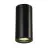 SLV Enola B Ceiling Light Aluminium Black Round | Suitable for 1x GU10 +G28:G427