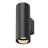 SLV Asto Aluminium Black | Suitable for 2x GU10