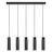 Nordlux Tilo Pendant Metal Black | Suitable for 5x GU10